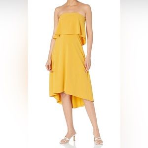 BRAND NEW WITH TAGS HALSTON HERITAGE DRESS SZ 2, strapless popover midi